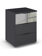 Rauch Metallic Grey Bayla Bedside Table - Image 3 of 4