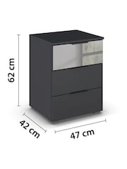 Rauch Metallic Grey Bayla Bedside Table - Image 4 of 4