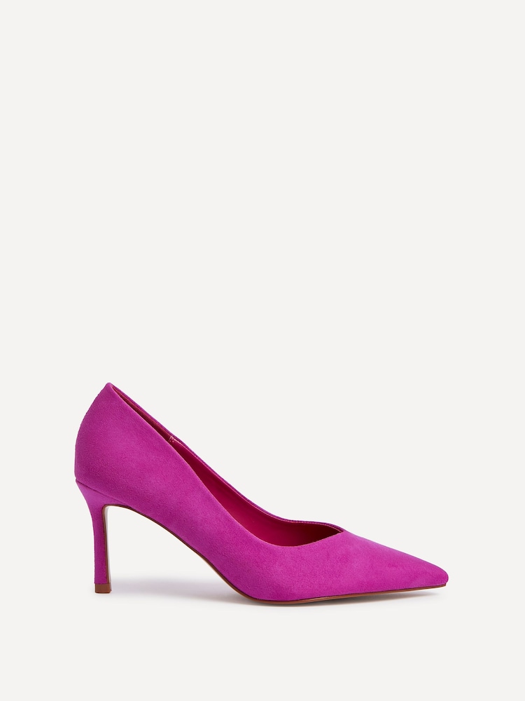 Linzi Pink Classic V-Cut Vamp Court Shoes - Image 2 of 6