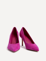 Linzi Pink Classic V-Cut Vamp Court Shoes - Image 3 of 6