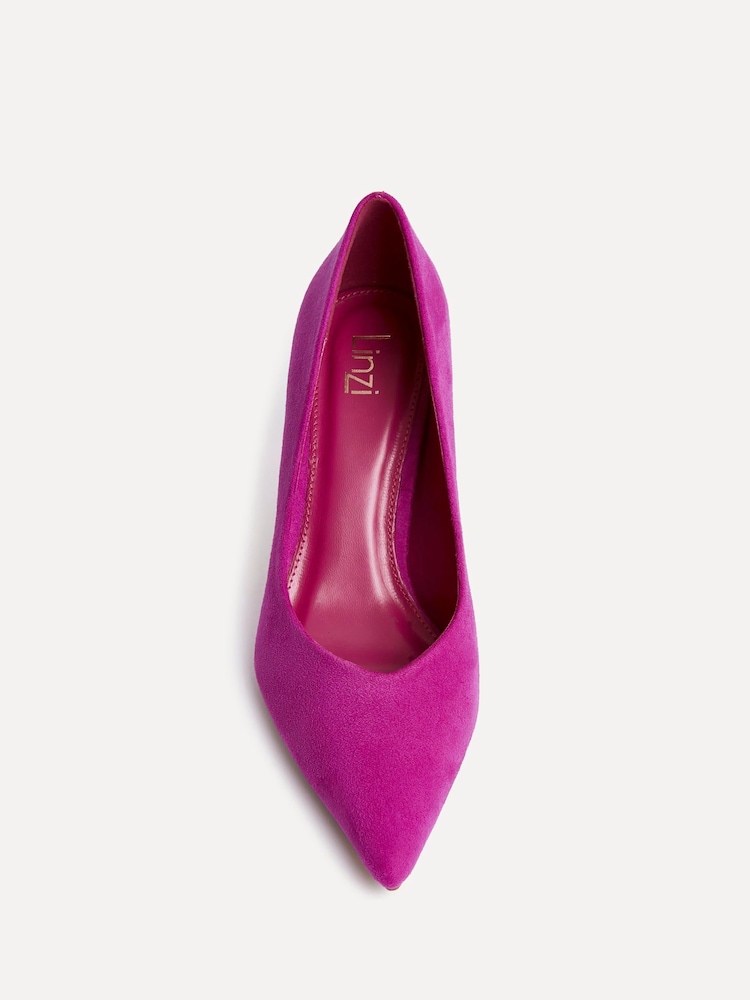 Womens Linzi Pink Classic V-Cut Vamp Court Shoes US 10 (UK 8) Womens Linzi Pink Classic V-Cut Vamp Court Shoes US 10 (UK 8)