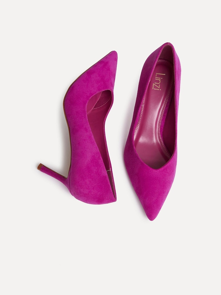 Linzi Pink Classic V-Cut Vamp Court Shoes - Image 5 of 5
