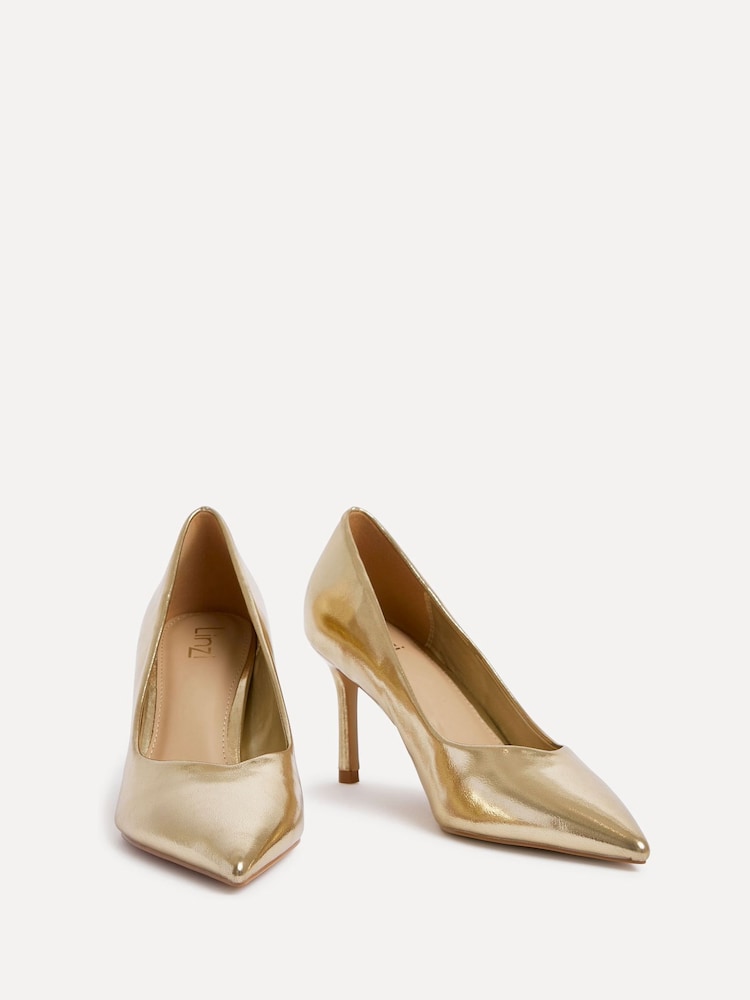 slim fit dress slacks Joyfolie Girls Valeria Heel in Light Gold, Size 11T main image 0