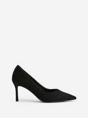 Linzi Black Classic V-Cut Vamp Court Shoes - Image 2 of 5