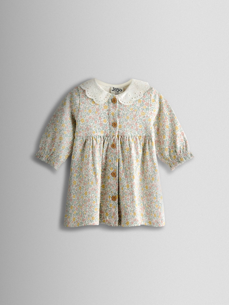 JoJo Maman Bébé Ditsy Dress & Knicker Set - صورة 2 من 6 JoJo Maman Bébé Ditsy Dress & Knicker Set - صورة 2 من 6