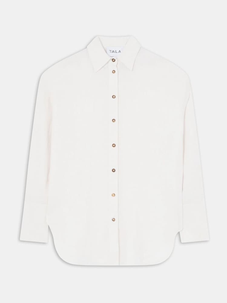 TALA White The Essential Linen Shirt - Image 3 of 3