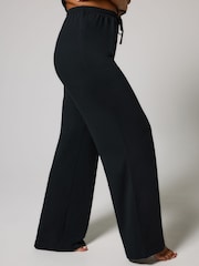 LOVALL Black Petite Soft Touch Wide Leg Lounge Set - Image 4 of 5