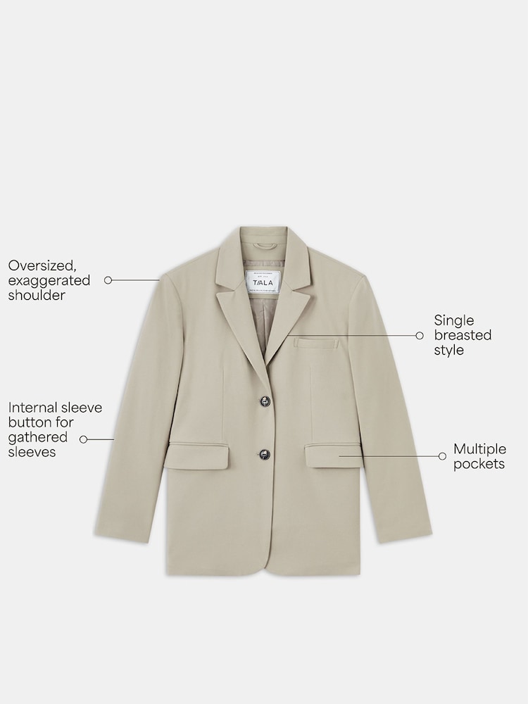 TALA Green Oversized Everyday Tailoring Multiway Blazer - Image 4 of 4