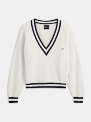 TALA V-Neck Knitted Cricket Jumper - Imagem 3 de 3