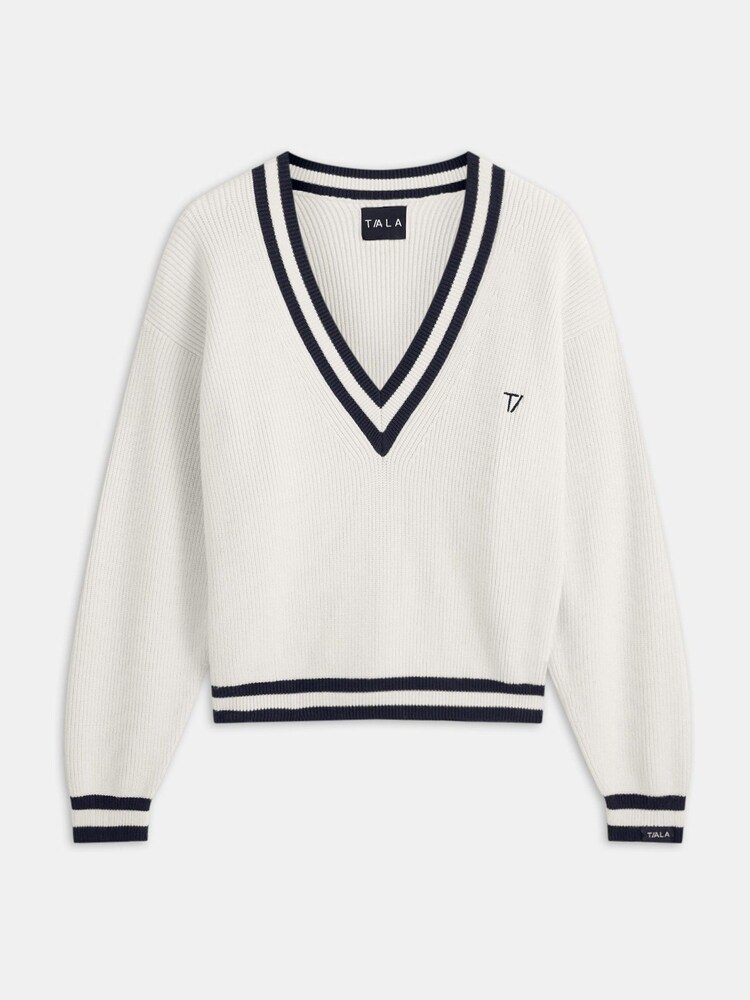 TALA V-Neck Knitted Cricket Jumper - Imagem 3 de 3