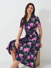 Vestido-camisa Crew Clothing Ava em mistura de linho - Imagem 4 de 5