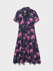Vestido-camisa Crew Clothing Ava em mistura de linho - Imagem 5 de 5
