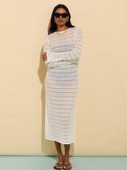 Baukjen Zarah ECOTEC® Crochet White Dress - Image 1 of 4