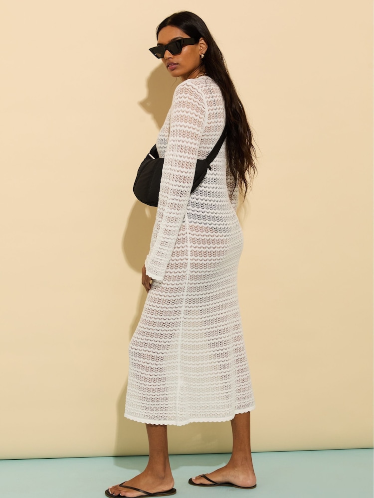 Baukjen Zarah ECOTEC® Crochet White Dress - Image 2 of 4
