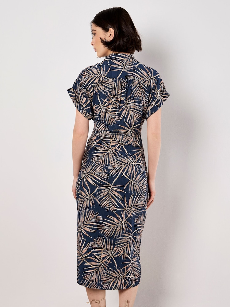 princess polly baby blue dress Buy Apricot Blue Palm Leaf Tie Front Shirt Dress from Next New Zealand