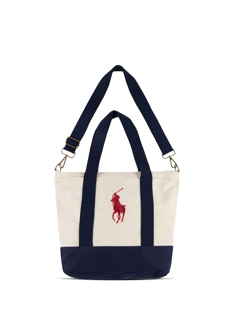 Polo Ralph Lauren White Player Logo Tote Bag - Image 1 of 12