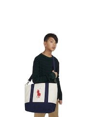 Polo Ralph Lauren White Player Logo Tote Bag - Image 10 of 12