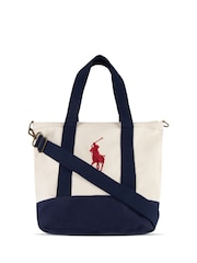 Polo Ralph Lauren White Player Logo Tote Bag - Image 3 of 12