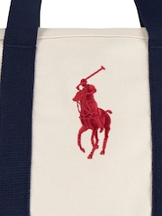 Polo Ralph Lauren White Player Logo Tote Bag - Image 5 of 12