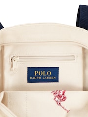 Polo Ralph Lauren White Player Logo Tote Bag - Image 7 of 12