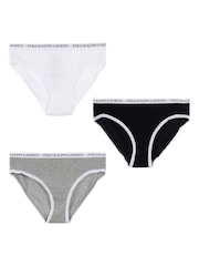 Polo Ralph Lauren Solid Bikinis 3 Pack With Logo Waistband - Slika 5 iz 12