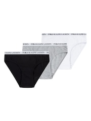 Polo Ralph Lauren Solid Bikinis 3 Pack With Logo Waistband - Slika 6 iz 12