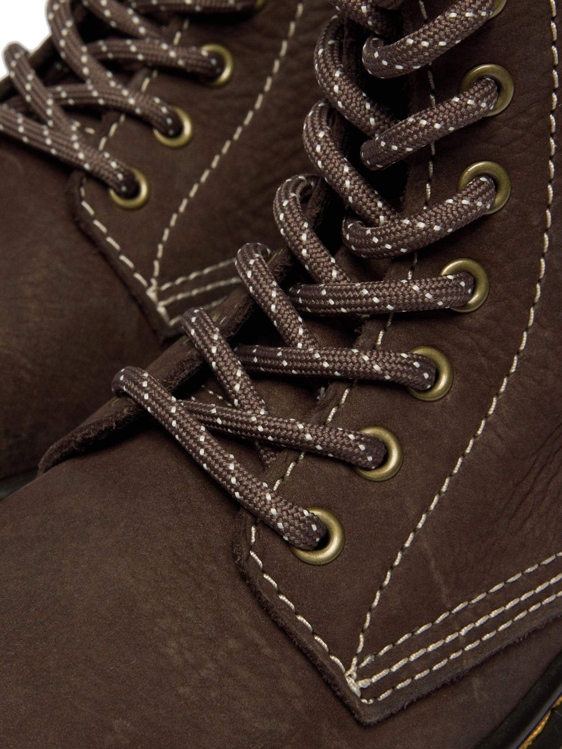 Buy Dr. Martens Dark Brown 1460 Pascal Tumbled Nubuck 8 Eye Boots