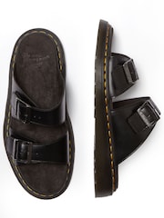 Dr. Martens Black Josef  Analine Slide Sandals - Image 3 of 5