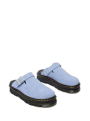 Dr. Martens Blue ZebZag Suede Mule Shoes - Image 2 of 4