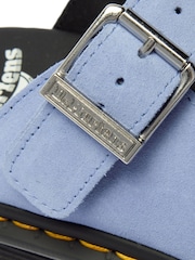 Dr. Martens Blue ZebZag Suede Mule Shoes - Image 4 of 4