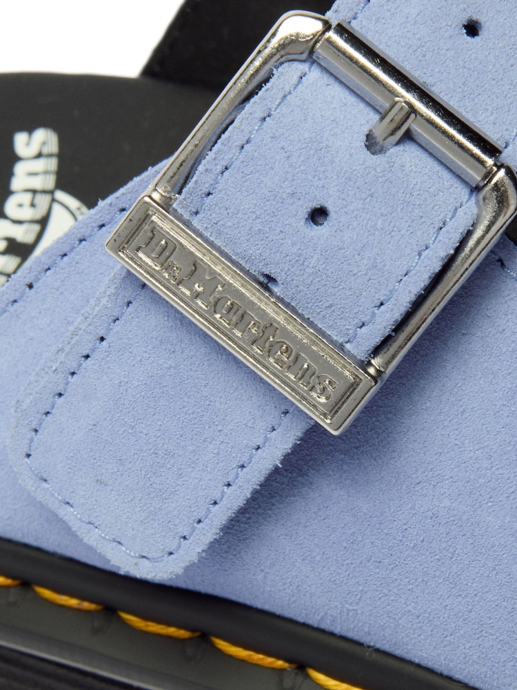 Dr. Martens Blue ZebZag Suede Mule Shoes - Image 4 of 4