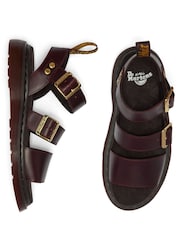 Dr. Martens Red Gryphon Charro Atlas Strap Sandals - Image 3 of 4