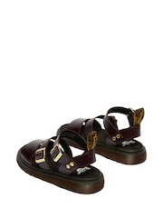 Dr. Martens Red Gryphon Charro Atlas Strap Sandals - Image 6 of 8