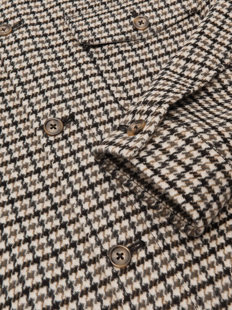 Reiss Grey Liam Houndstooth Shirt - Image 7 of 7 Reiss Grey Liam Houndstooth Shirt - Image 7 of 7