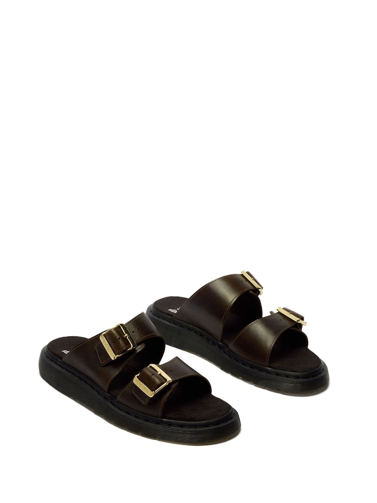 Dr. Martens Green Josef Olive Wyoming Slide Sandals - Image 2 of 5 Dr. Martens Green Josef Olive Wyoming Slide Sandals - Image 2 of 5