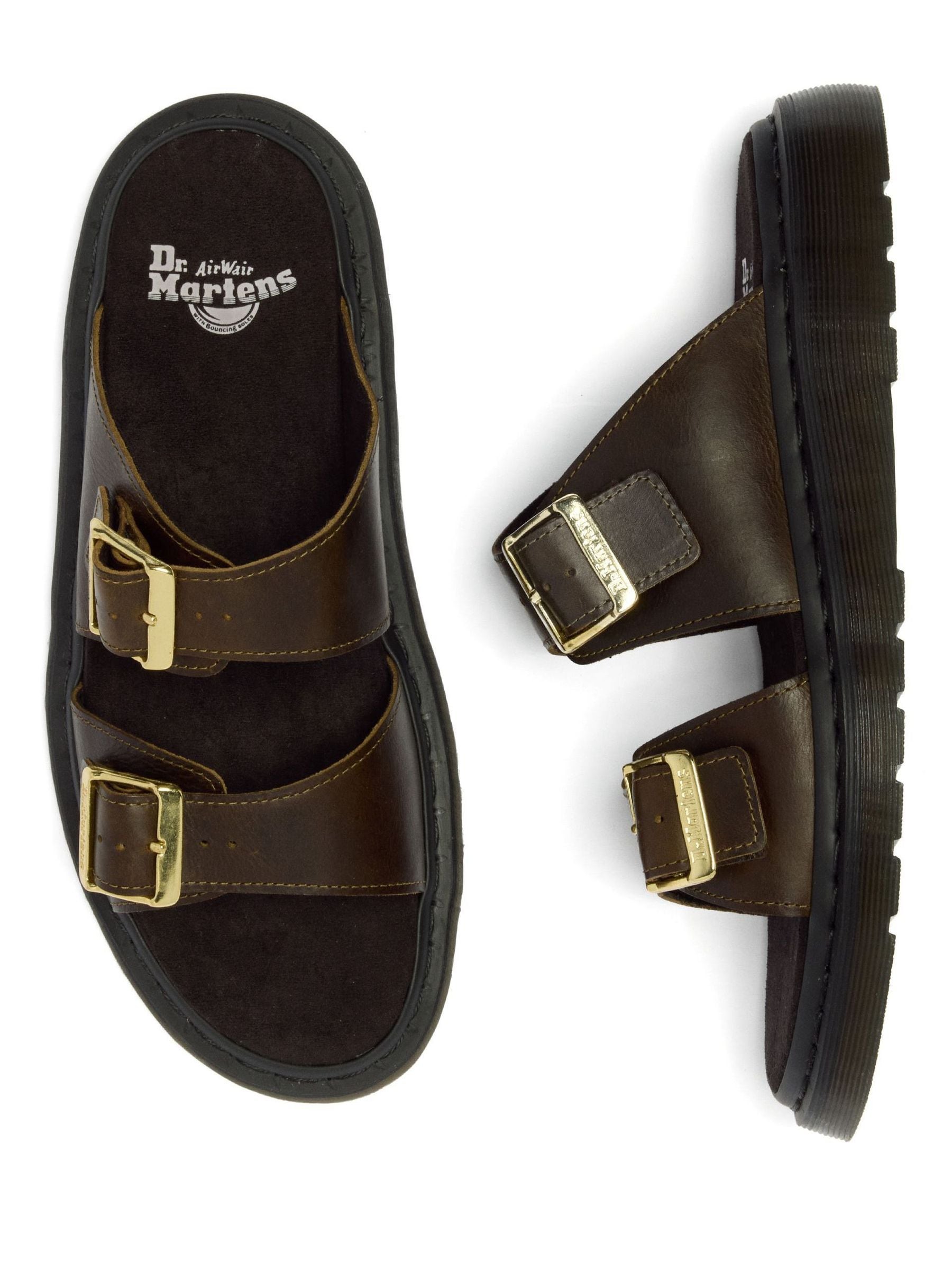 Buy Dr. Martens Green Josef Olive Wyoming Slide Sandals from Next USA