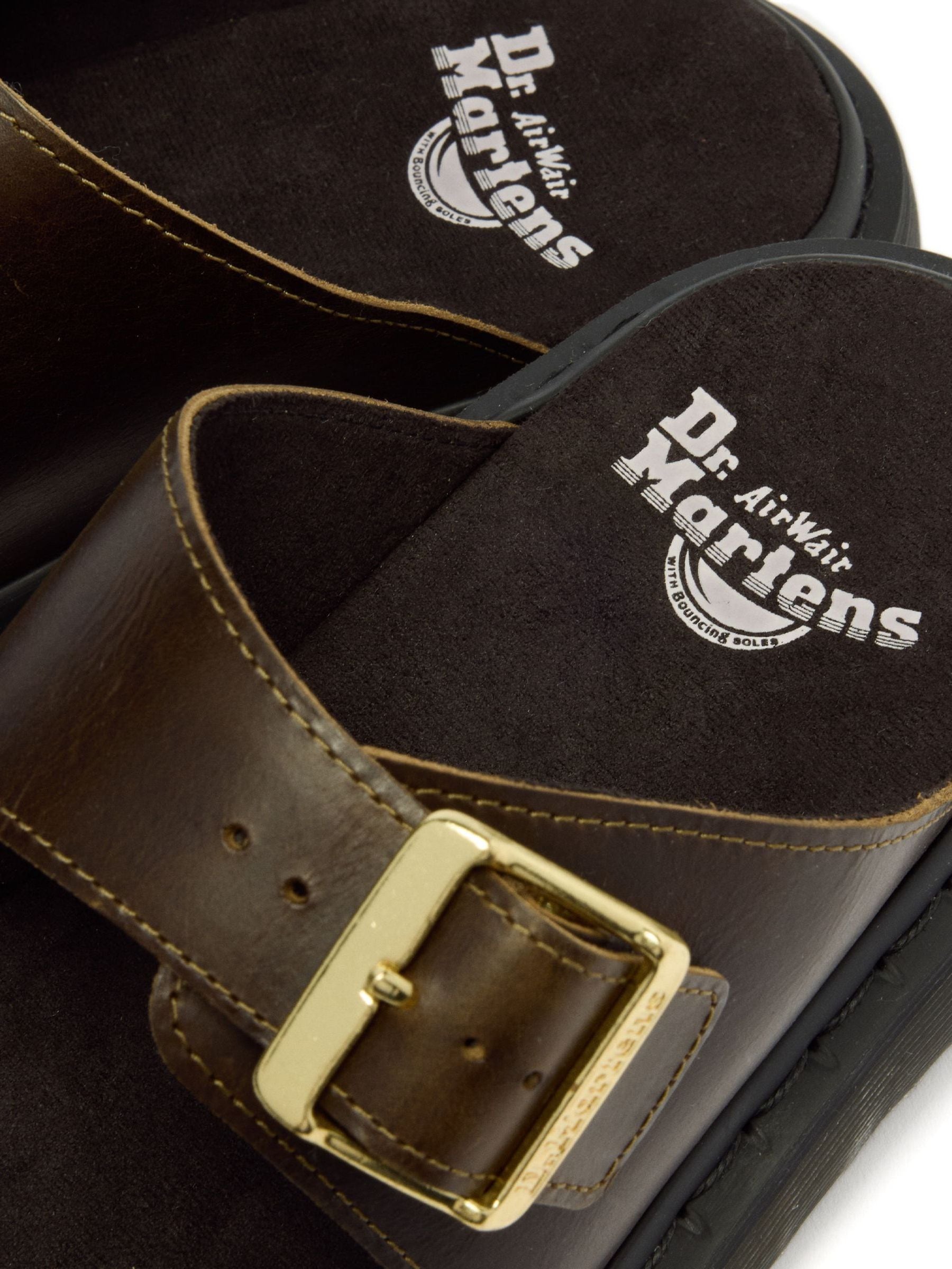Buy Dr. Martens Green Josef Olive Wyoming Slide Sandals from Next USA