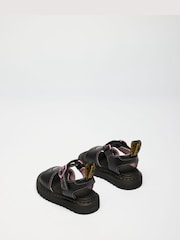 Dr. Martens Black Marlowe Hearts II Nebula Glitter Sandals - Image 3 of 6