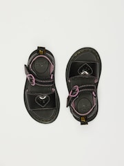 Dr. Martens Black Marlowe Hearts II Nebula Glitter Sandals - Image 4 of 6