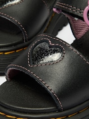 Dr. Martens Black Marlowe Hearts II Nebula Glitter Sandals - Image 6 of 6