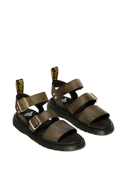 Dr. Martens Green Gryphon Charro Atlas Strap Sandals - Image 2 of 6
