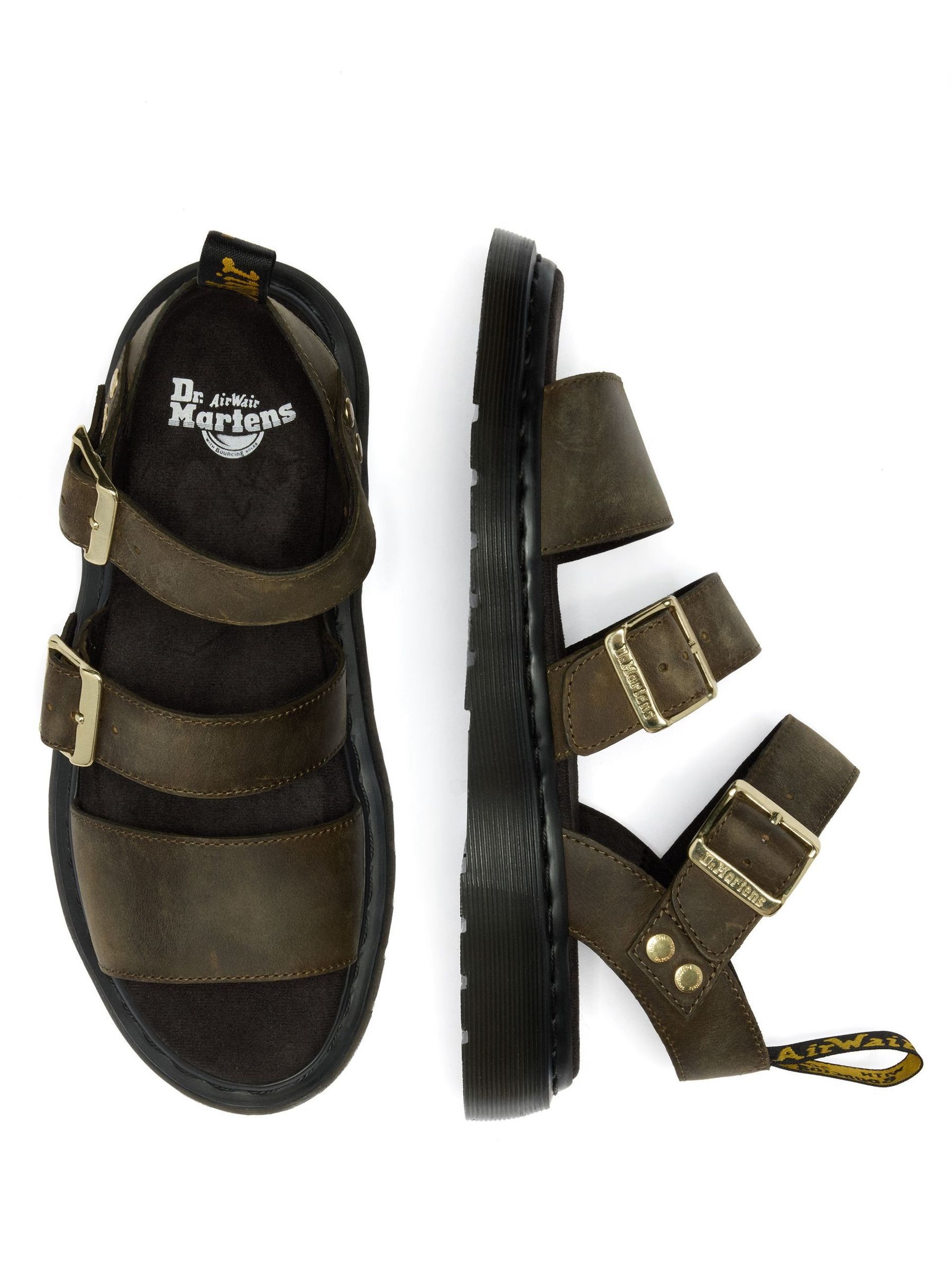 Buy Dr. Martens Green Gryphon Charro Atlas Strap Sandals from Next USA