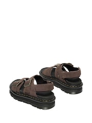 Dr. Martens Dark Brown ZebZag Suede Sandals - Image 3 of 6