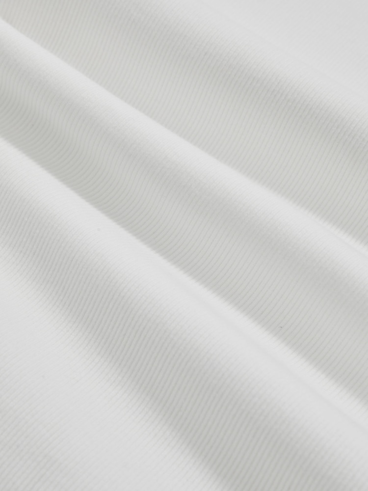 Reiss White Polly Stretch-Cotton Funnel-Neck Top - Image 6 of 6 Reiss White Polly Stretch-Cotton Funnel-Neck Top - Image 6 of 6