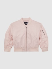Reiss Pink Finn 13-14 yrs Reiss | Royal Ballet Bomber Jacket - Image 1 of 4