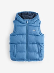 Levi's® Blue Batwing Logo Puffer Gilet - Image 1 of 5