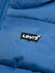 Levi's® Blue Batwing Logo Puffer Gilet - Image 4 of 5