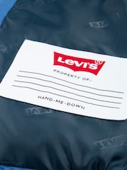 Levi's® Blue Batwing Logo Puffer Gilet - Image 5 of 5