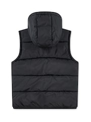 Levi's® Black Batwing Logo Puffer Gilet - Image 2 of 4