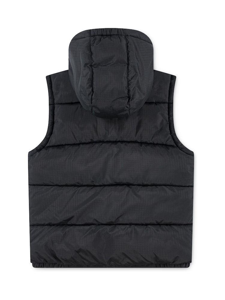 Levi's® Black Batwing Logo Puffer Gilet - Image 2 of 4